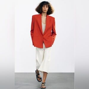 ZW Collection Double Breasted Orange Jacket Size L NWT! Gorgeous❣️